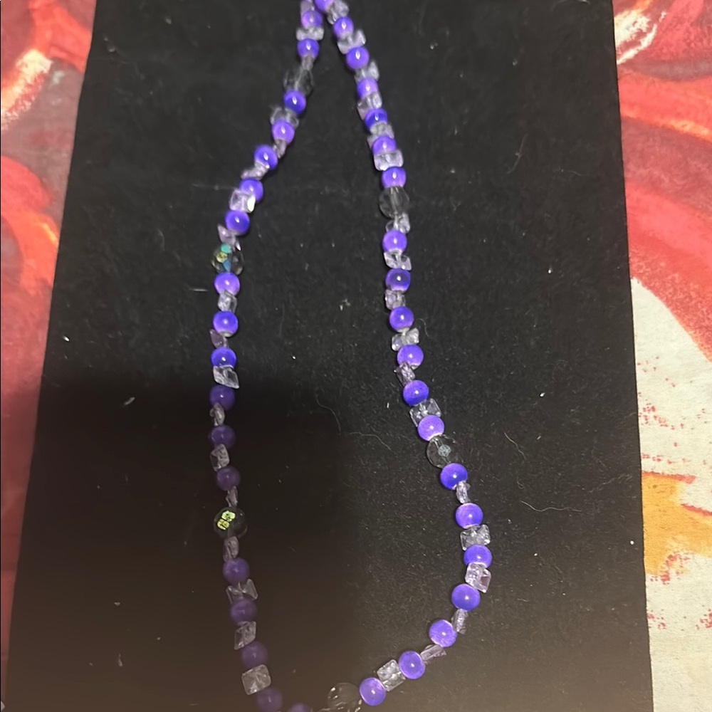 Purple Beaded Necklace